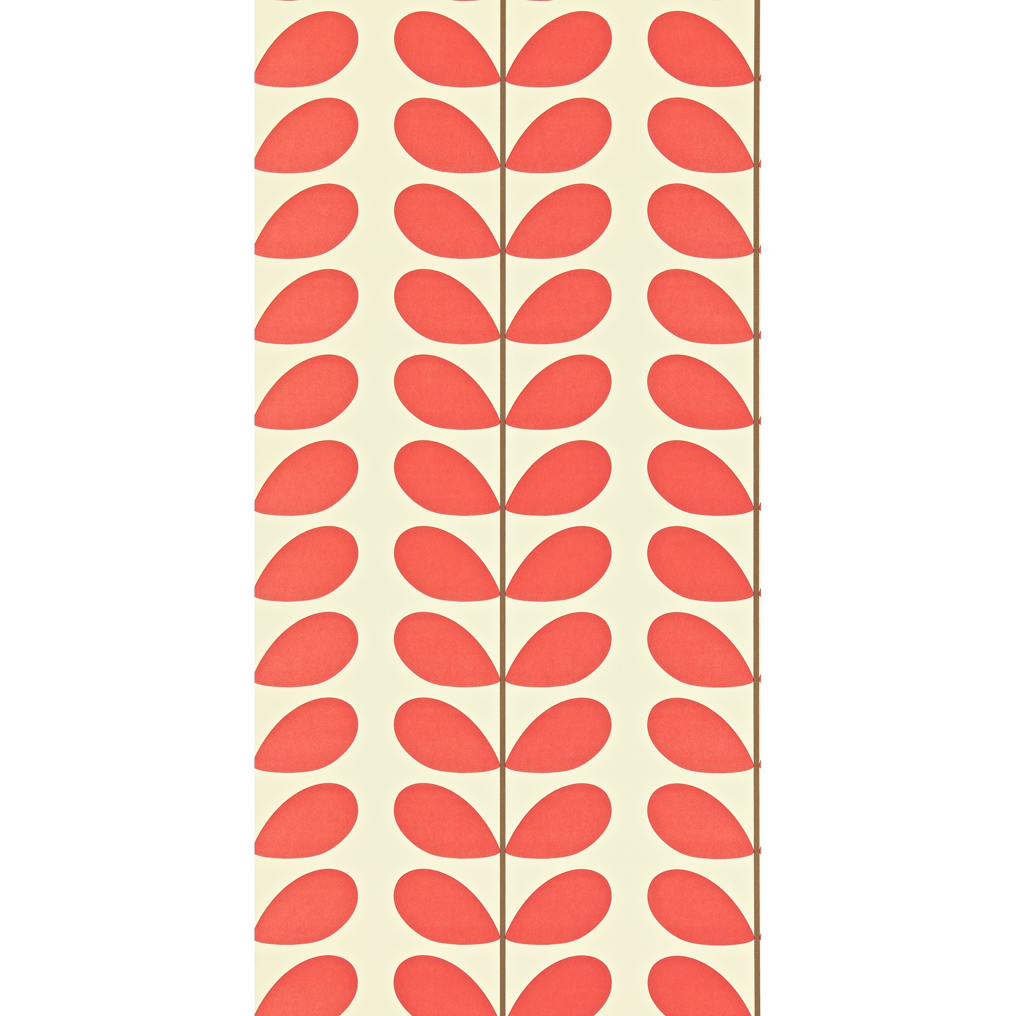 Classic Stem Wallpaper 110389 By Orla Kiely In Poppy Red